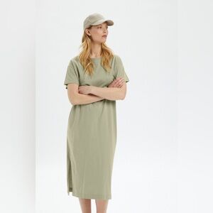 OAK + FORT Sage Green Mini Dress